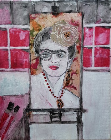 2019 Zelfportret, acryl  24x30 cm